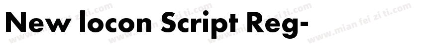 New locon Script Reg字体转换